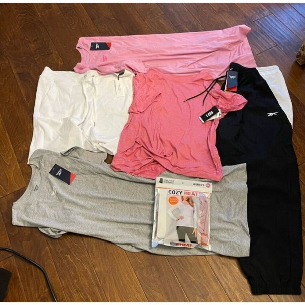 NEW Bundle of 6 Womens Clothes (Reebok, Calvin Klein, Ideology, 32o Heat) XXL